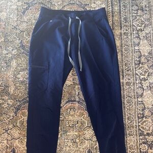 Figs Zamora Jogger Scrub Pants Navy Blue Size SP